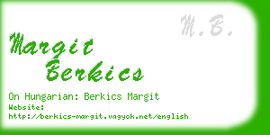 margit berkics business card